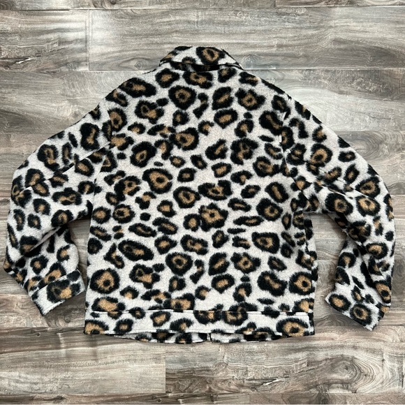 Zara Man Cheetah Print Zip Up Jacket - Picture 6 of 7